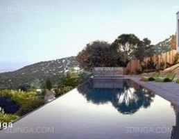 صحنه خارجی ویلا