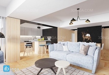 صحنه داخلی آپارتمان