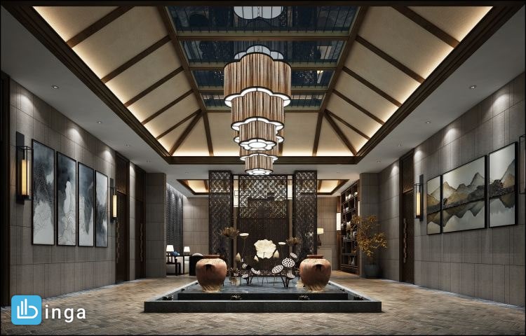 صحنه داخلی لابی هتل