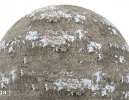 تکسچر جای رینگ های لاستیک با برف