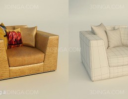 مبل راحتي چرمی