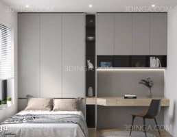 صحنه داخلی اتاق خواب برای اسکچاپ