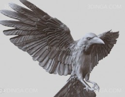 مجسمه کلاغ