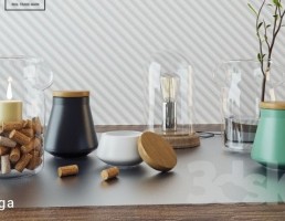 شمع + شمعدان تزیینی