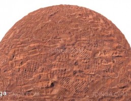 تکسچر شن و ماسه قرمز با رد پا