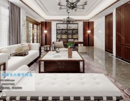 صحنه داخلی اتاق نشیمن سبک چینی