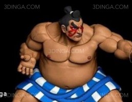 کاراکتر کارتونی اریک هوندا مبارز خیابانی چاپ سه بعدی