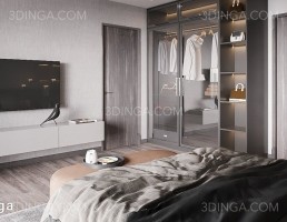 صحنه داخلی اتاق خواب+نشیمن