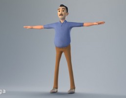 شخصیت کارتونی مرد