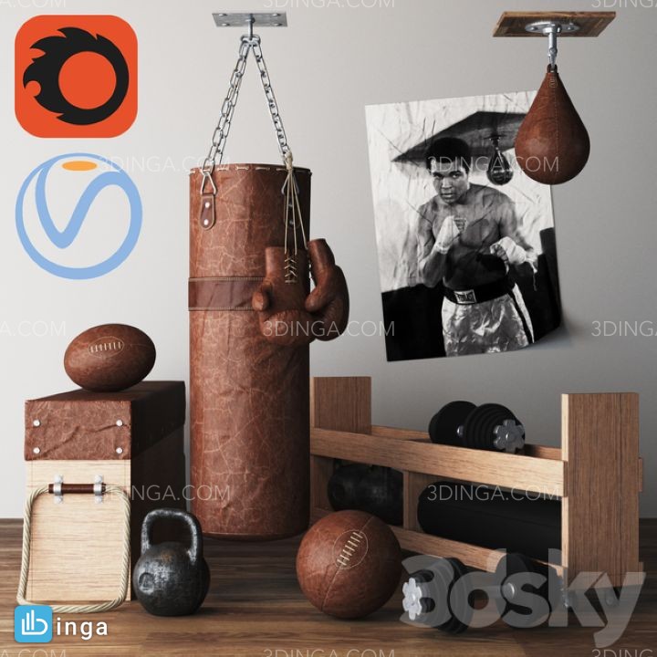 کیسه بوکس + لوازم ورزشی