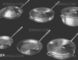 ست قابلمه و تابه استیل