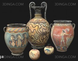 مجموعه ظروف سفالی