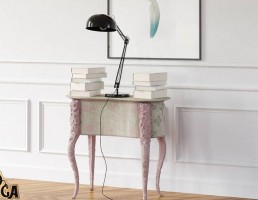 میز کنسول + کتاب + آباژور