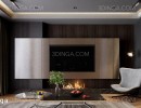 صحنه داخلی اتاق نشیمن + آشپزخانه برای اسکچاپ