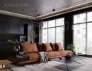 صحنه داخلی اتاق نشیمن + آشپزخانه برای اسکچاپ