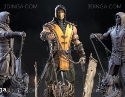 مجسمه مرد (SCORPION) برای چاپ سه بعدی