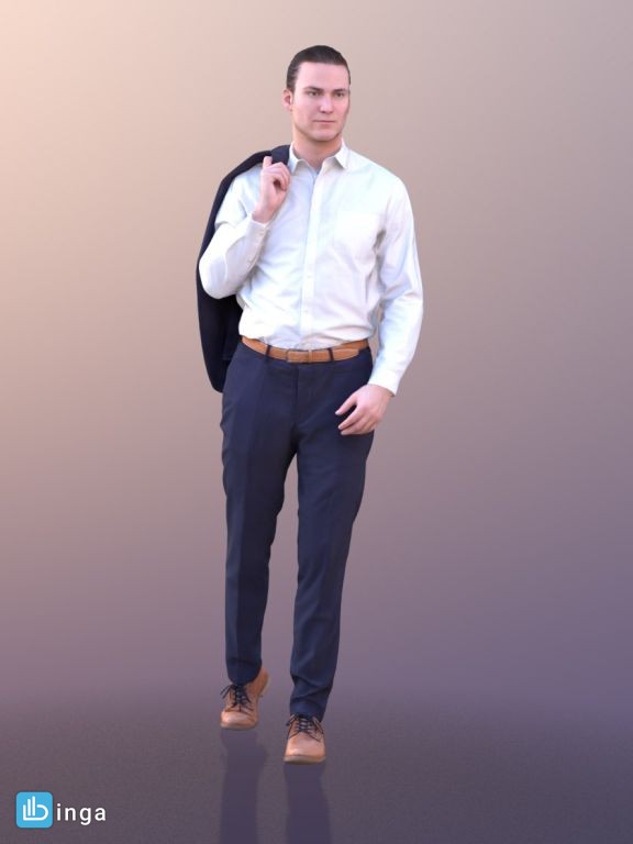 کاراکتر مرد ایستاده