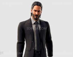 کاراکتر مرد ایستاده برای چاپ سه بعدی
