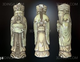 مدل سه بعدی مجسمه چینی