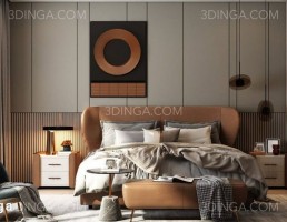 صحنه داخلی اتاق خواب برای اسکچاپ