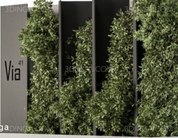 دیوار و حصار سبز در فضای باز