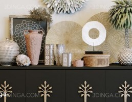 میز کنسول + ست تزئینی