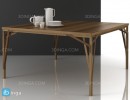 میز غذا چوبی + ظروف چینی