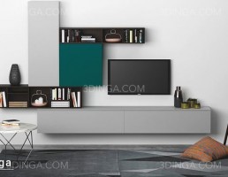 ست میز تلویزیون + باکس چوبی