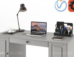 میز کار + لوازم رومیزی