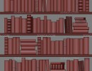 مجموعه کتاب در قفسه