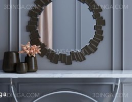 میز کنسول + ست تزیینی