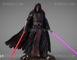 کاراکتر مرد جنگجو (Darth Revan) برای چاپ سه بعدی
