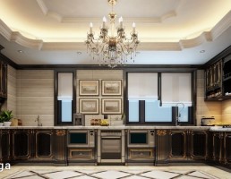 فضای آشپزخانه کلاسیک