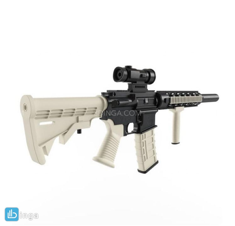 مدل سه بعدی تفنگ M4