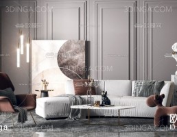 صحنه داخلی اتاق نشیمن