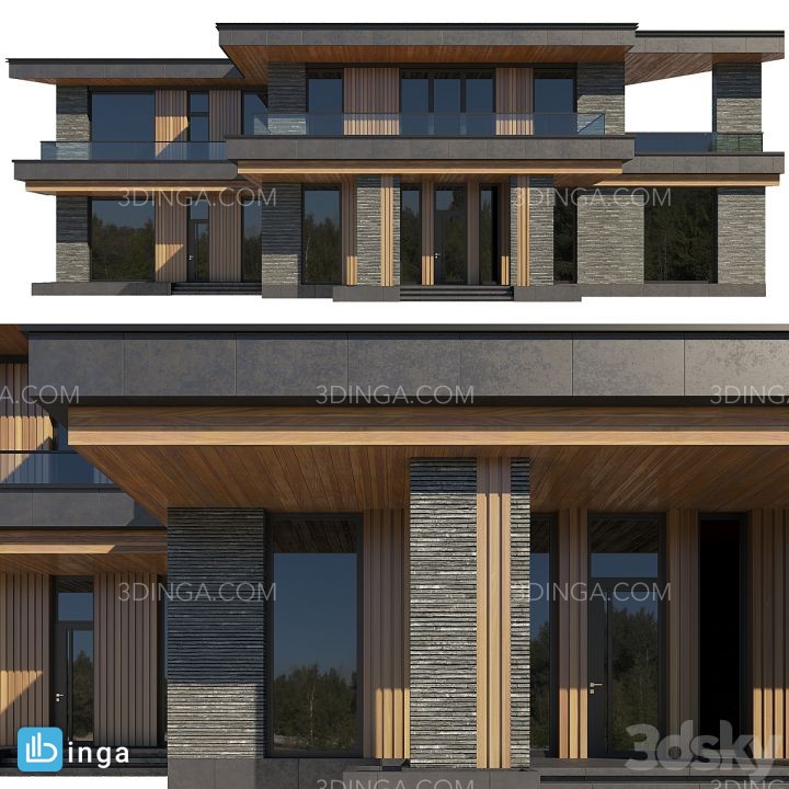 نمای بیرونی خانه مدرن