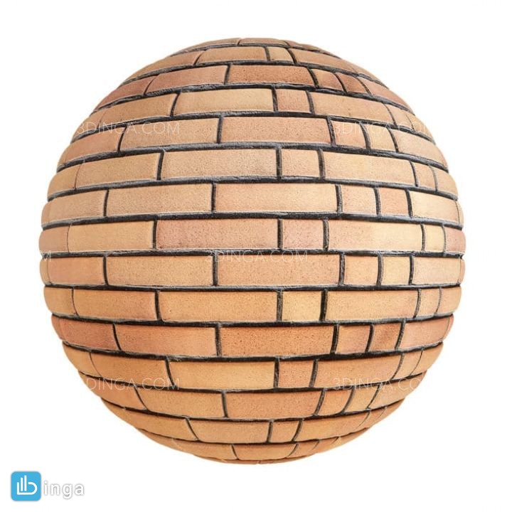 تکسچر دیوار آجری نارنجی