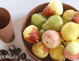 گلابی و شاه بلوط
