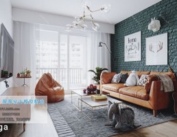 اتاق نشیمن کلاسیک سبک نودریک