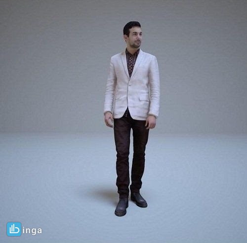 کاراکتر مرد ژست گرفته