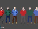 مجموعه کاراکترهای مختلف زن و مرد-low poly