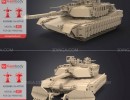 تانک M1A2 Abrams Tusk برای چاپ سه بعدی