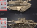 تانک M1A2 Abrams Tusk برای چاپ سه بعدی