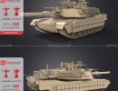 تانک M1A2 Abrams Tusk برای چاپ سه بعدی