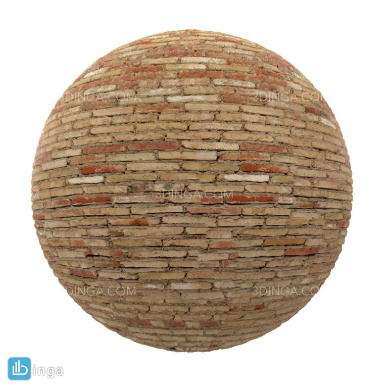 تکسچر دیوار آجری نارنجی