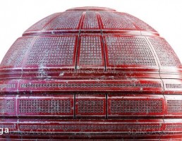 تکسچر توری کف فلزی قرمز