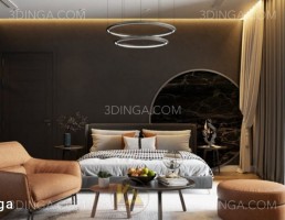 صحنه داخلی اتاق خواب برای اسکچاپ