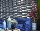 مبلمان مدرن + دیوار تزئینی