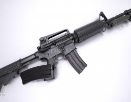 مدل سه بعدی تفنگ M4A1