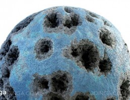تکسچر دیوار آبی آسیب دیده